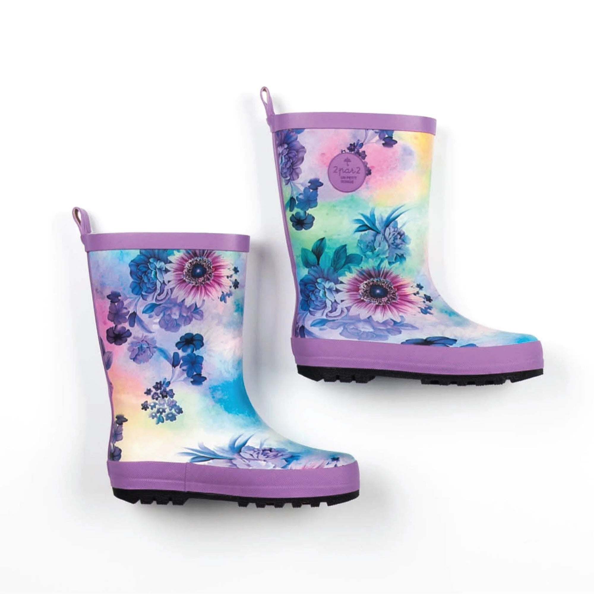Printed Rain Boots Multicolor Flowers Printed Rain Boots Multicolor Flowers