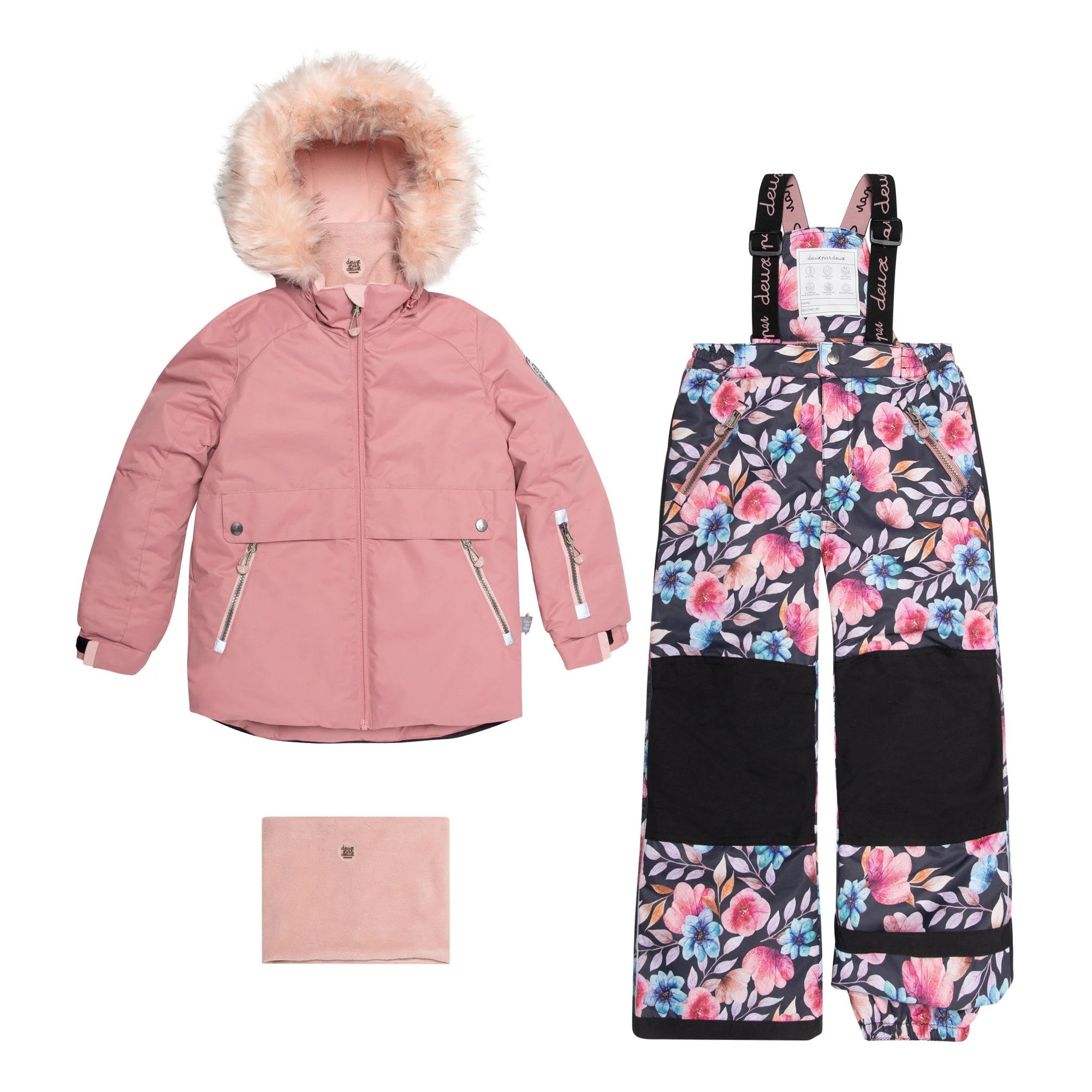 Petit Piao Ppdard Snowsuit Autumn Anemone Aop