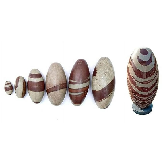 DevLink Original Narmadeshwar Shivling Aardhanareshwar Stone Shivling- Essence from The Narmada River (9 Inch)