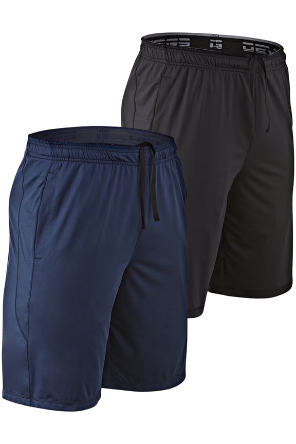 Loose-Fit Workout Athletic Shorts, 2 Pack (Men's)