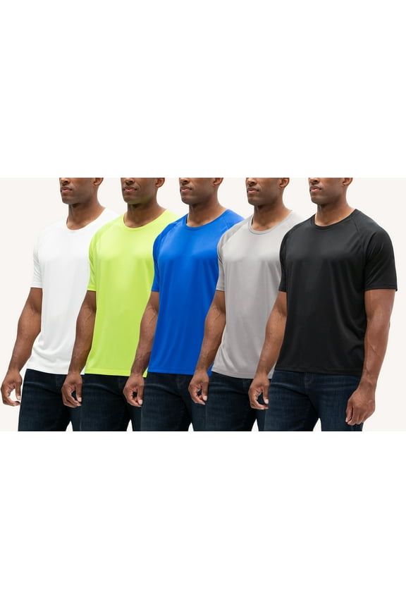 Moisture Wicking Short Sleeve T-Shirts 5 Pack (Men's)