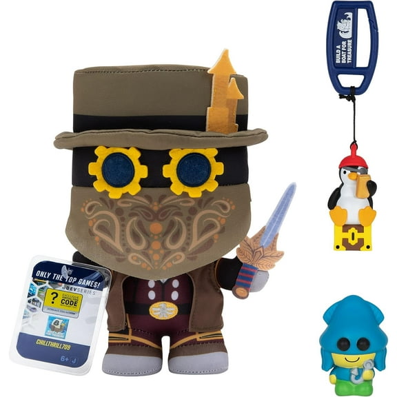 DevSeries Build A Boat for Treasure Collector Bundle - Three Exclusive Virtual Item Codes with Plush, Squooshems, and Hanger