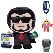 DevSeries Jailbreak Collector Bundle - Three Exclusive Virtual Item Codes with Boss Pass Gamer Plush, SWAT Pass Gamer Squooshems, and Mr. Donut Hanger