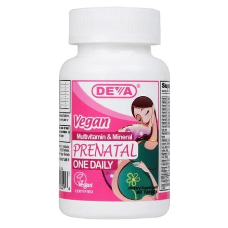 Deva Nutrition Prenatal Multivitamin And Mineral One Daily Tablets, Vegan - 90 Ea