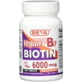 thumbnail image 1 of Deva Vegan Biotin - 6000 mcg 90 Tabs, 1 of 5