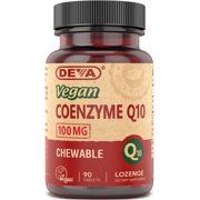 Vegan, Coenzyme Q10, 100 mg, 90 Chewable Tablets, Deva