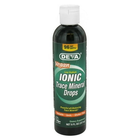 Deva Vegan Ionic Trace Mineral Low Sodium Drops, 8 oz , 6 Pack