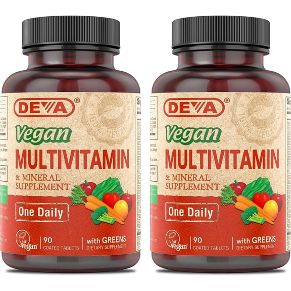 Deva Nutrition Multivitamin & Mineral Supplement, One Daily, 90 Coated Tablets