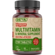 Deva Vegan Multivitamin & Mineral Iron Free Tiny Tablets 90 Tabs