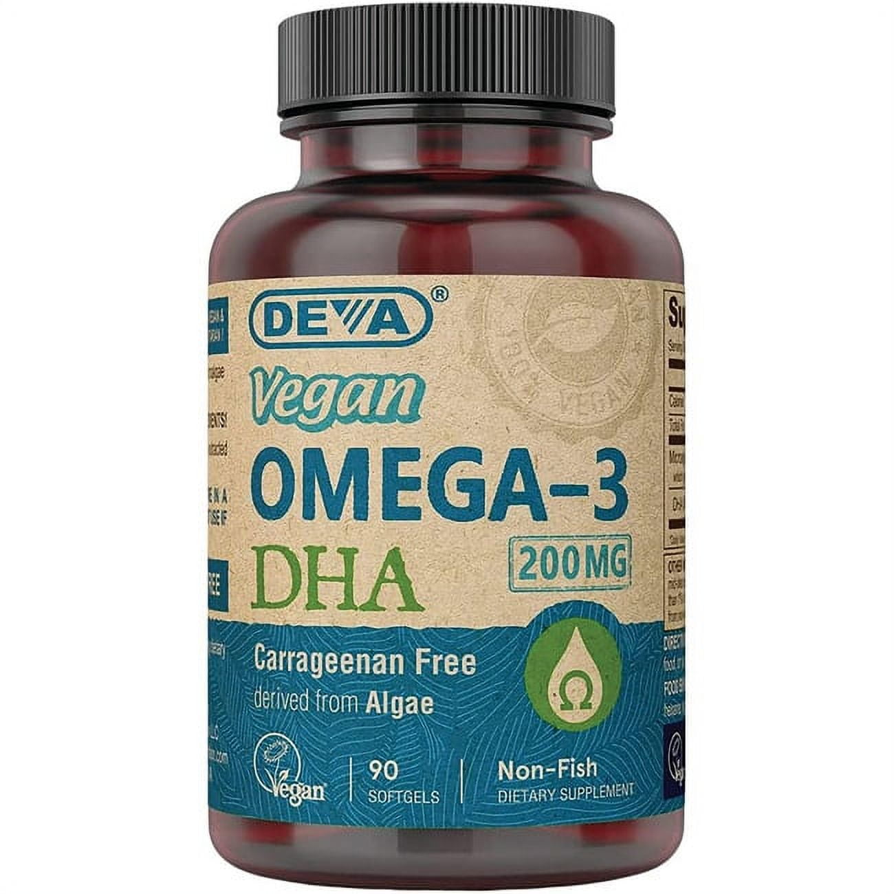 Deva Vegan Omega-3 DHA, 90ct