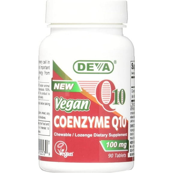 Deva Vegan Vitamins - Coenzyme Q10 100mg Vegan - 90 Tablets