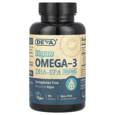 Deva Vegan Vitamins Omega 3 DHA EPA - 90 softgels