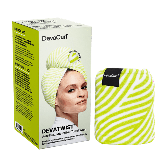 DevaCurl DevaTwist Anti-frizz Microfiber Hair Towel Wrap, Wash Cloth, 1 Piece