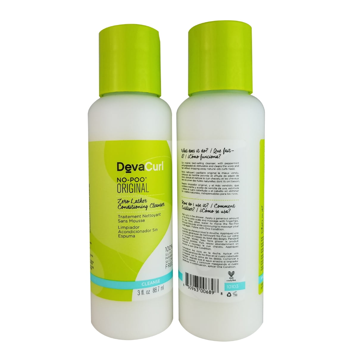 DevaCurl No-Poo Original 3 oz Two