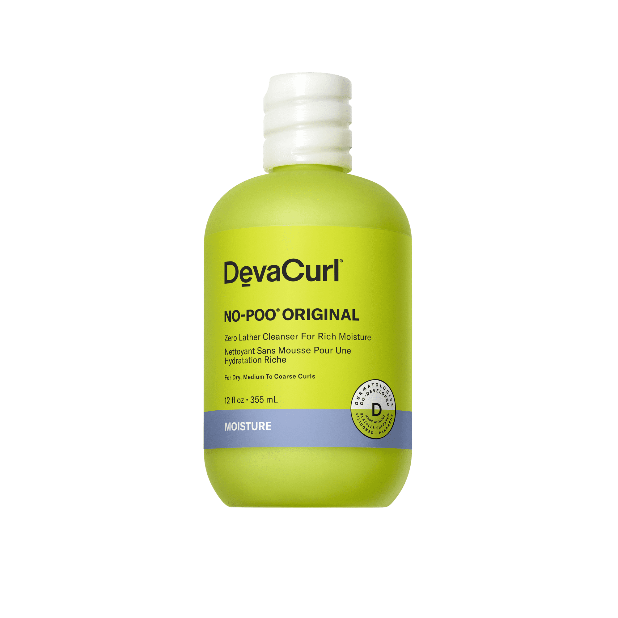 DevaCurl No-Poo Original Shampoo, Clarifying Shampoo, 12 oz