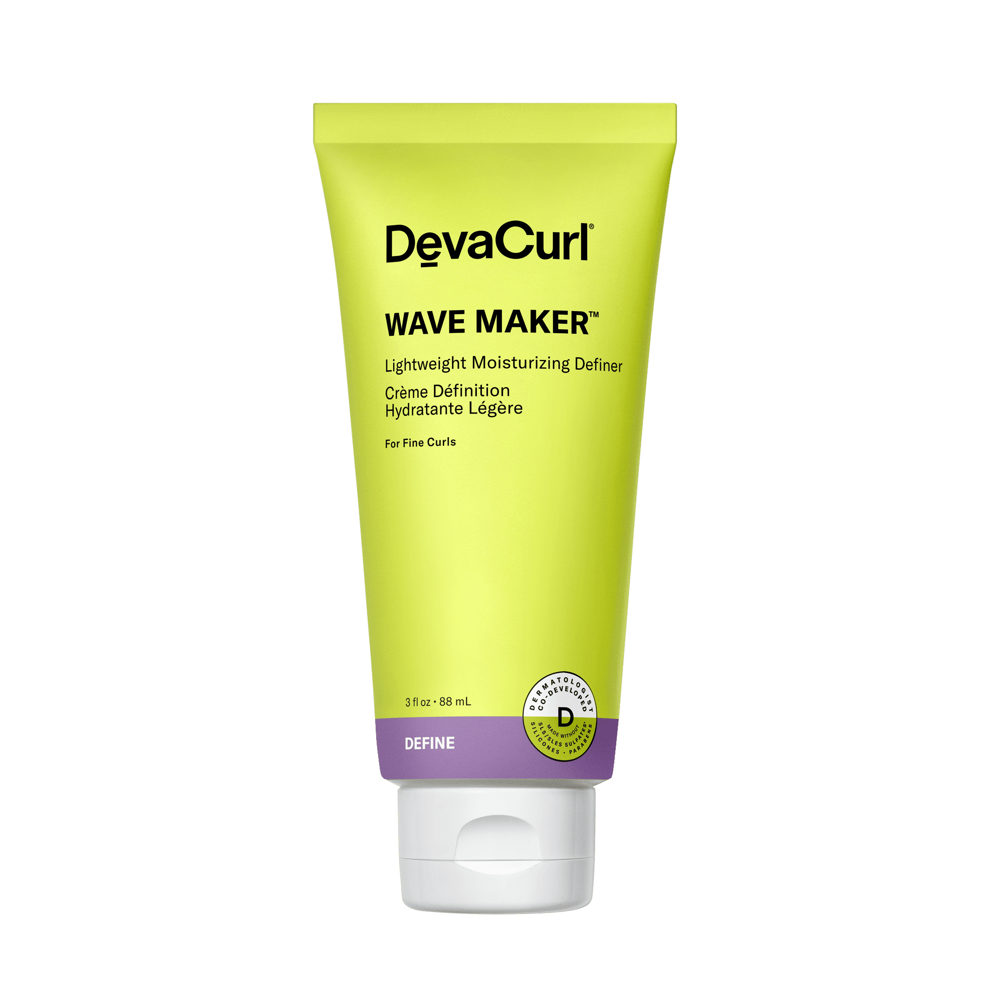 DevaCurl Wave Maker Touchable Texture Whip Curl Cream, Travel size 3 oz