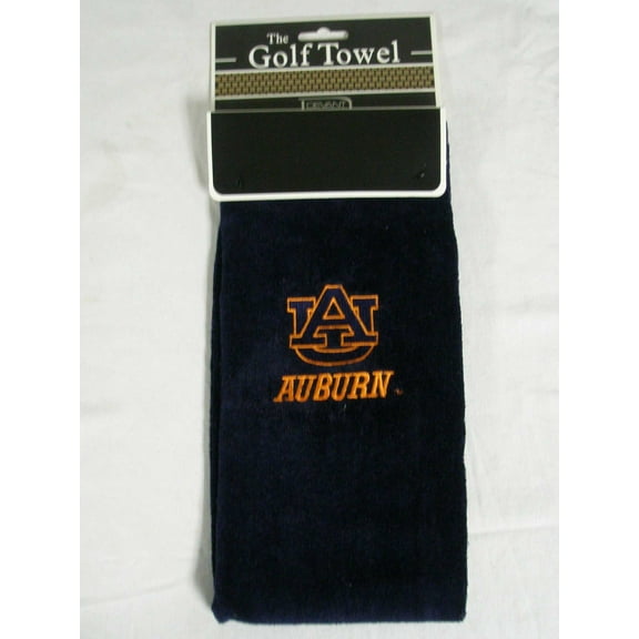 Devant Collegiate Golf Towel (Auburn Tigers) Blue Tri-Fold NEW