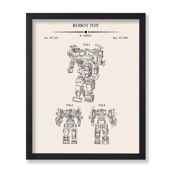 Devastator Robot Blueprint Transforming Robot Toy Patent Print Transformer Art Robot Toy Art Drawing Art