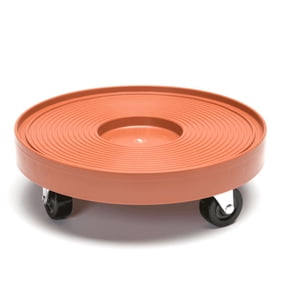 DeVault Enterprises 12-inch Plant Dolly, Terra Cotta