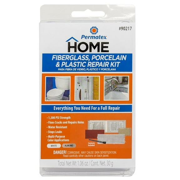 Devcon 002-90217 Fiberglass, Porcelain and Plastic Repair Kit - White/Almond
