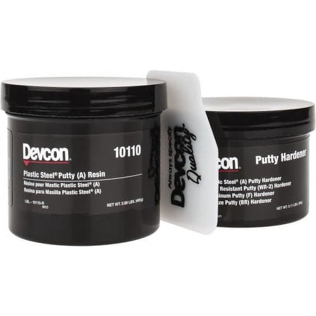 Devcon 1 Lb Pail Two Part Epoxy 45 min Working Time, Series Plastic Steel