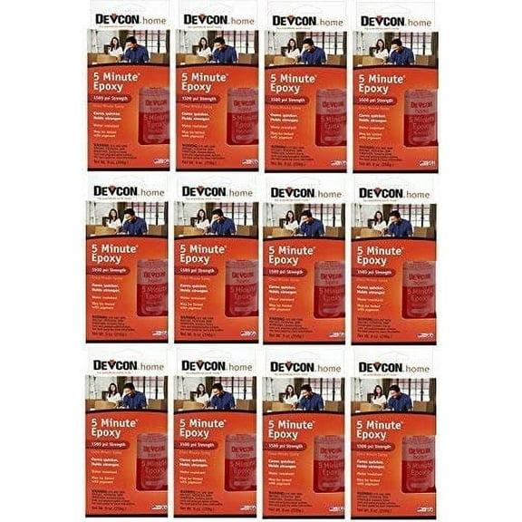 Devcon High Strength Epoxy S-209 - 5-Minute Fast Drying, Clear, 1 oz