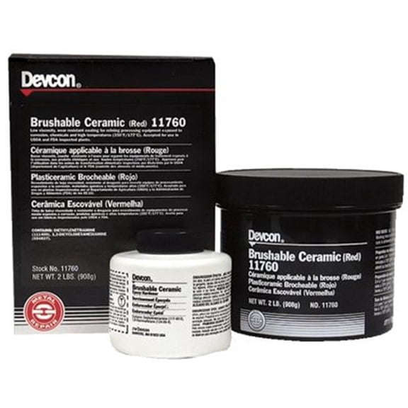 Devcon Brushable Ceramic, 2 lb, Red - 1 EA (230-11760)