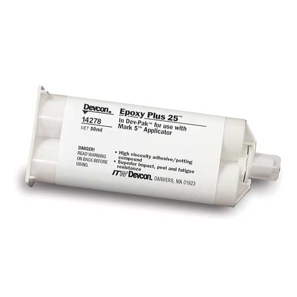 Devcon Epoxy Plus 25 (14278 50ml & 14350 400ml) Gray Toughened Impact/Shear/Peel Resistent Epoxy Adhesive