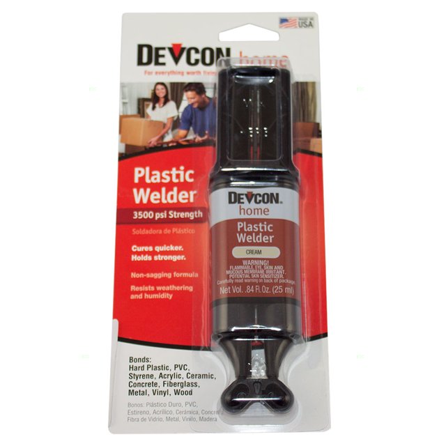 Devcon Home Plastic Welder Cream Colored Adhesive 1OZ. Tube For Use On