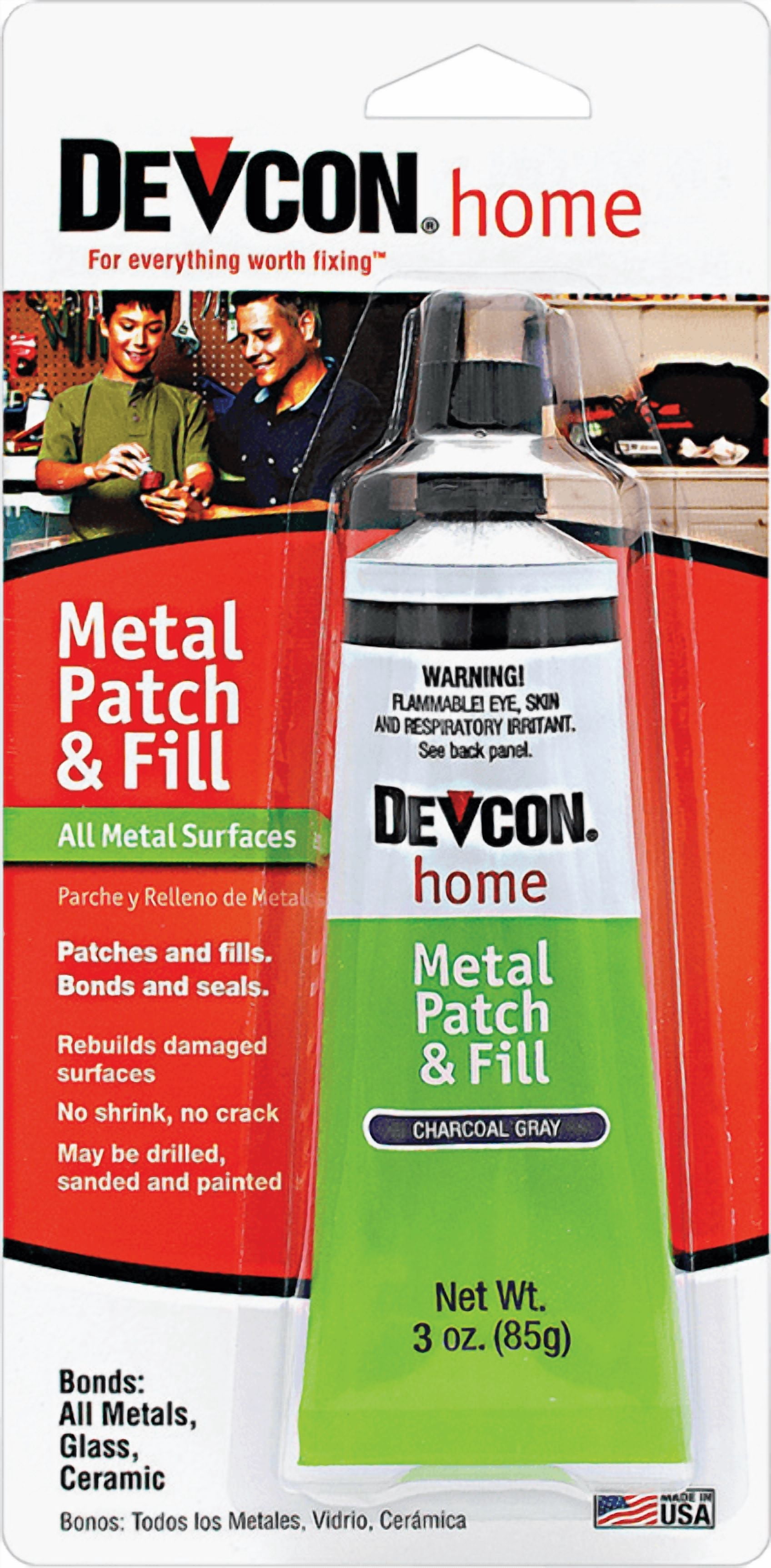 Using Davcon Devcon Metal Filler and Patch - Pack of 4 — Residential Use, Standard ...