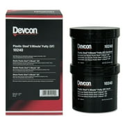 Devcon Putty, 1 lb Container Size, Can, Plastic Steel, Dark Gray 10240