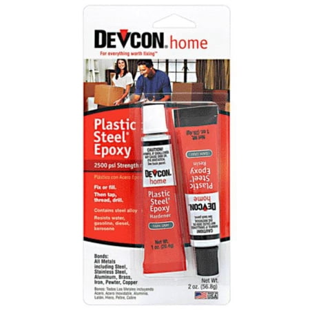 Devcon S-5 Plastic Steel Epoxy, Dark Gray, 2 Oz, Each