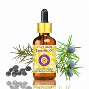 Deve Herbes Cade Essential Oil Juniperus Oxycedrus - 0.33 Fl Oz 10ml - 100% Natural Cade Oil - for Hair Care, Scalp Treatment & Aromatherapy - with Dropper