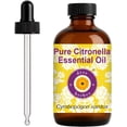 thumbnail image 1 of Deve Herbes Citronella Essential Oil (Cymbopogon nardus) - 4.05 Fl Oz (120ml) - 100% Natural Citronella Oil - for Diffuser, Candle Making, Blends & External Use - with Dropper, 1 of 1