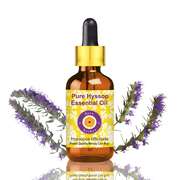 Deve Herbes Hyssop Essential Oil Hyssopus Officinalis - 0.33 Fl Oz 10ml - 100% Natural Hyssop Oil - for Aromatherapy, Respiratory Support & Blends - with Dropper