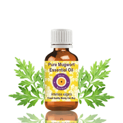 Deve Herbes Mugwort Essential Oil (Artemisia Vulgaris) - 0.16 Fl Oz (5ml) - 100% Natural Mugwort Oil - for Aromatherapy, Relaxation & Herbal Blends - without Dropper