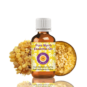 Deve Herbes Myrrh Essential Oil Commiphora Myrrha - 0.33 Fl Oz 10ml - 100% Natural Myrrh Oil for Skin Care, Meditation & Aromatherapy - without Dropper
