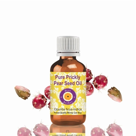 Deve Herbes Organic Prickly Pear Seed Oil (Opuntia ficus-indica) - 5ml (0.16 FL Oz ) - 100% Natural Cold Pressed Oil - for Facial Care, Beauty Blends & External Use - without Dropper