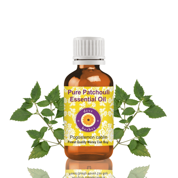 Deve Herbes Patchouli Essential Oil (Pogostemon Cablin) - 0.16 Fl Oz (5ml) - 100% Natural Patchouli Oil for Perfume, Skin Care & Aromatherapy - without Dropper