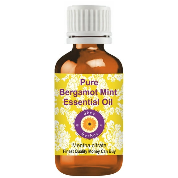 Deve Herbes Pure Bergamot Mint Essential Oil (Mentha citrata) Natural Therapeutic Grade Steam Distilled 15ml (0.50 oz)
