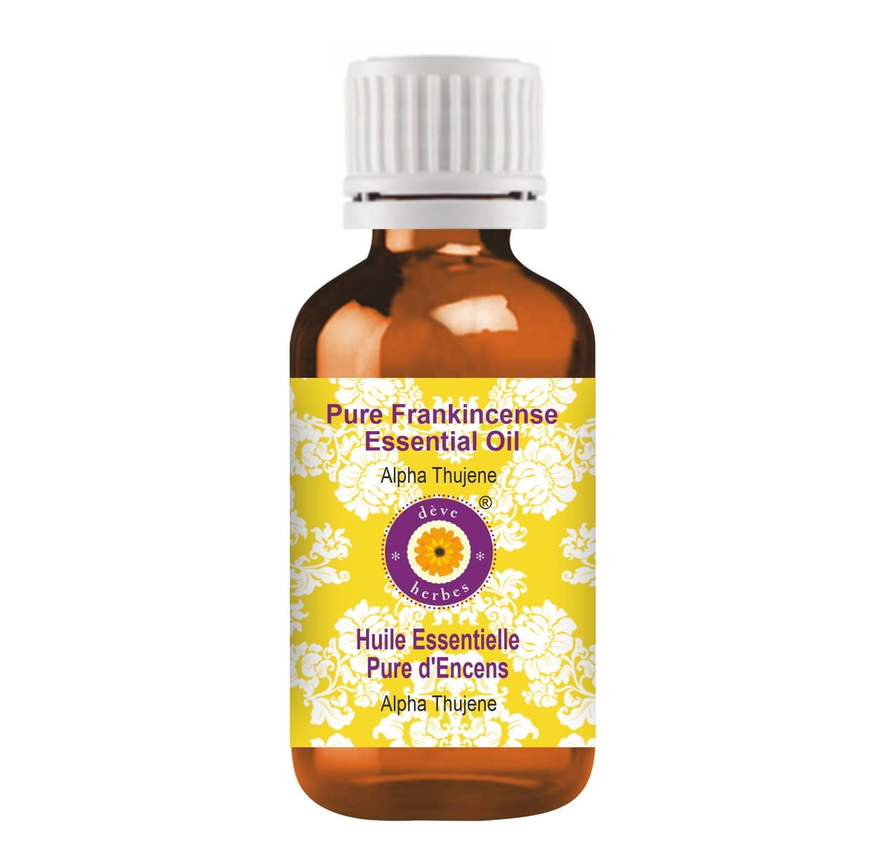 Deve Herbes Pure Frankincense Essential Oil (Boswellia carterii) Steam Distilled, Natural & Aromatherapy Use 1250ml