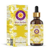 Deve Herbes Pure Peppermint Essential Oil Mentha piperita Steam Distilled, Natural & Aromatherapy Use 10ml with Glass Dropper