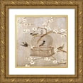 thumbnail image 1 of Devellier, Deborah 15x15 Gold Ornate Wood Framed with Double Matting Museum Art Print Titled - At Home I, 1 of 4