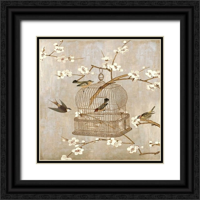 Devellier, Deborah 20x20 Black Ornate Wood Framed with Double Matting Museum Art Print Titled - At Home I