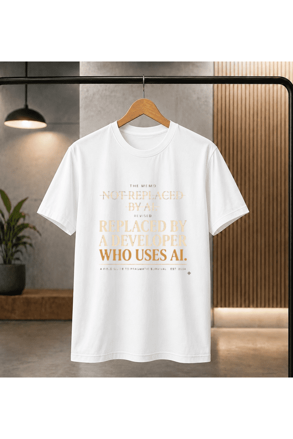 Developer AI Survival T-Shirt - Not Replaced By AI, for men & women, S-5XL