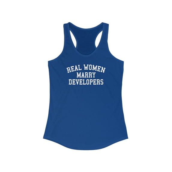 Developers Wife Husband Wedding Tank Top Gifts Shirt Womens Sleeveless