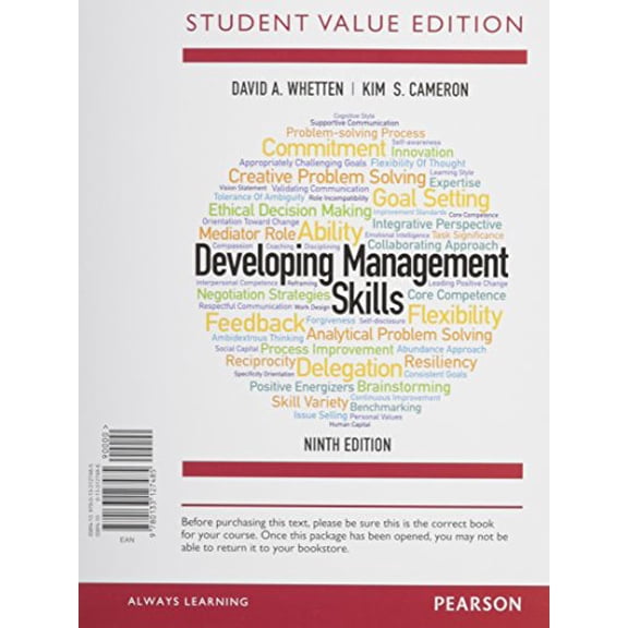Developing Management Skills + MyManagementLab Student Access Code