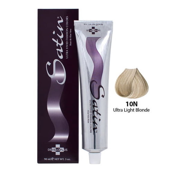 Developlus Satin Hair Color #10N Ultra Light Blonde, 3 Oz, 3 Pack