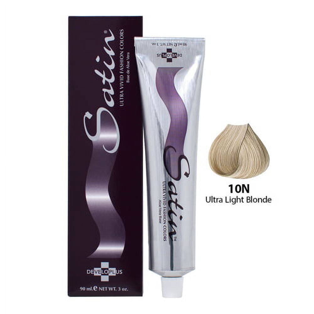 Developlus Satin Hair Color #10N Ultra Light Blonde, 3 Oz, 6 Pack