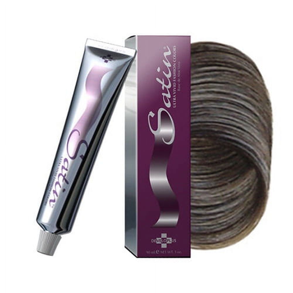 Developlus Satin Ultra Vivid Fashion Hair Colors, Light Brown 5N, 3 Oz, 6 Pack
